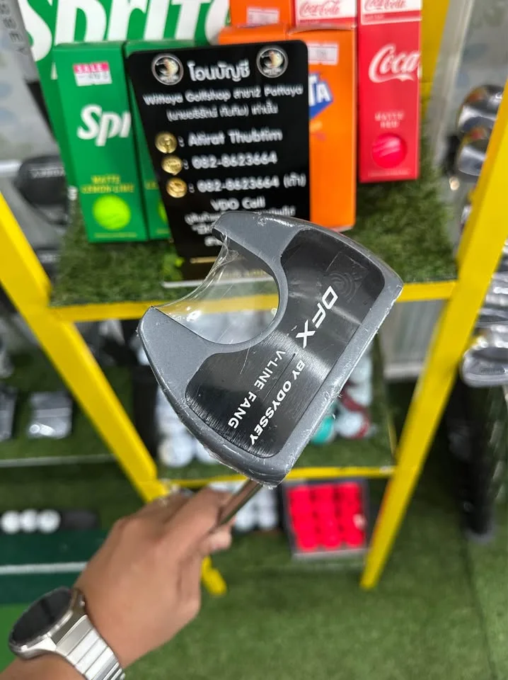 🔥🔥6,590 ฿🔥🔥💥New ยาว34 นิ้ว 🏌️‍♂️ขาย Putter ODYSSEY DFX V-LINE FANG 👉 กริปเดิม Odyssey ใหม่