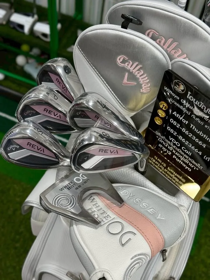 🔥🔥37,900 ฿🔥🔥ส่งฟรี🚗💥ของใหม่แกะกล่อง 👉ขาย ชุดไม้กอล์ฟผู้หญิง Callaway REVA Ladies Collection
