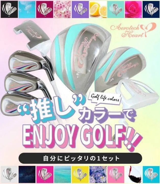 🔥🔥11,900฿🔥🔥🏌️‍♂️เป็นที่นิยมมากในญี่ปุ่น🇯🇵 ขายชุดเหล็กFull Set Lady👩🏻‍🦰 Aero tech Heard