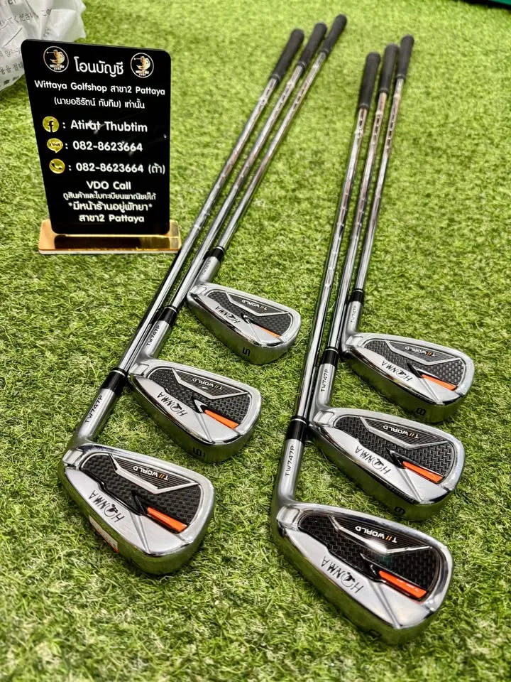🔥🔥13,990 ฿🔥🔥 เหมือนใหม่ ขาย ชุดเหล็ก HONMA TOUR WORLD TW747P มีเหล็ก 10-5 (6ชิ้น)FlexS
