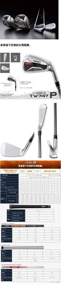 🔥🔥13,990 ฿🔥🔥 เหมือนใหม่ ขาย ชุดเหล็ก HONMA TOUR WORLD TW747P มีเหล็ก 10-5 (6ชิ้น)FlexS