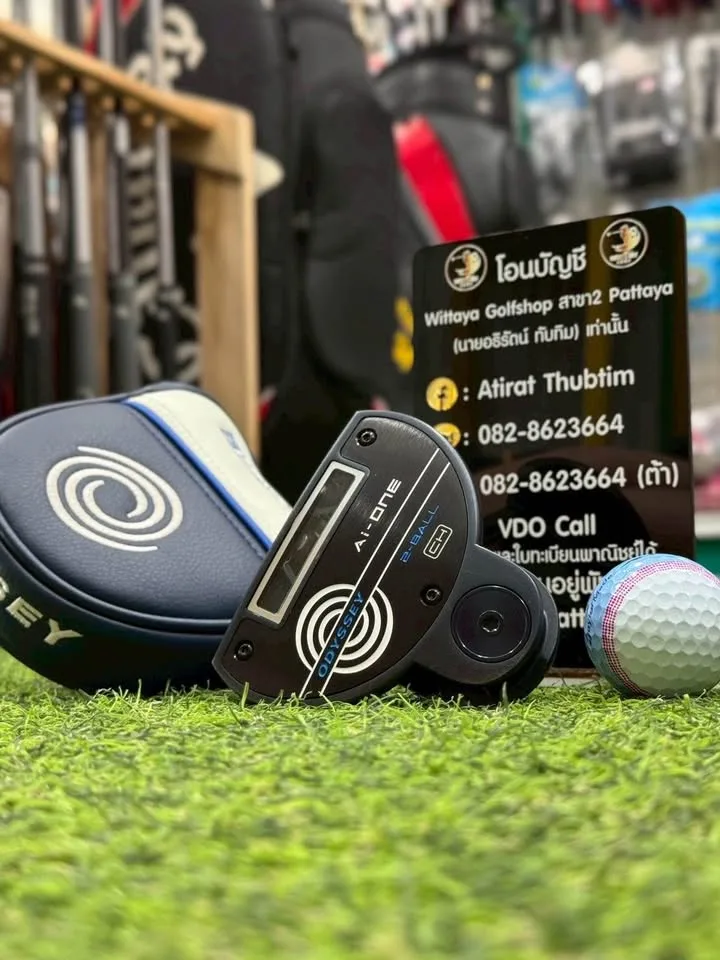 🔥🔥7,500 ฿🔥🔥(ยาว34นิ้ว) 📣ขาย Putter Odyssey Ai-ONE 2-BALL CH (Crank Hosel) 👉ก้าน Stroke Lab