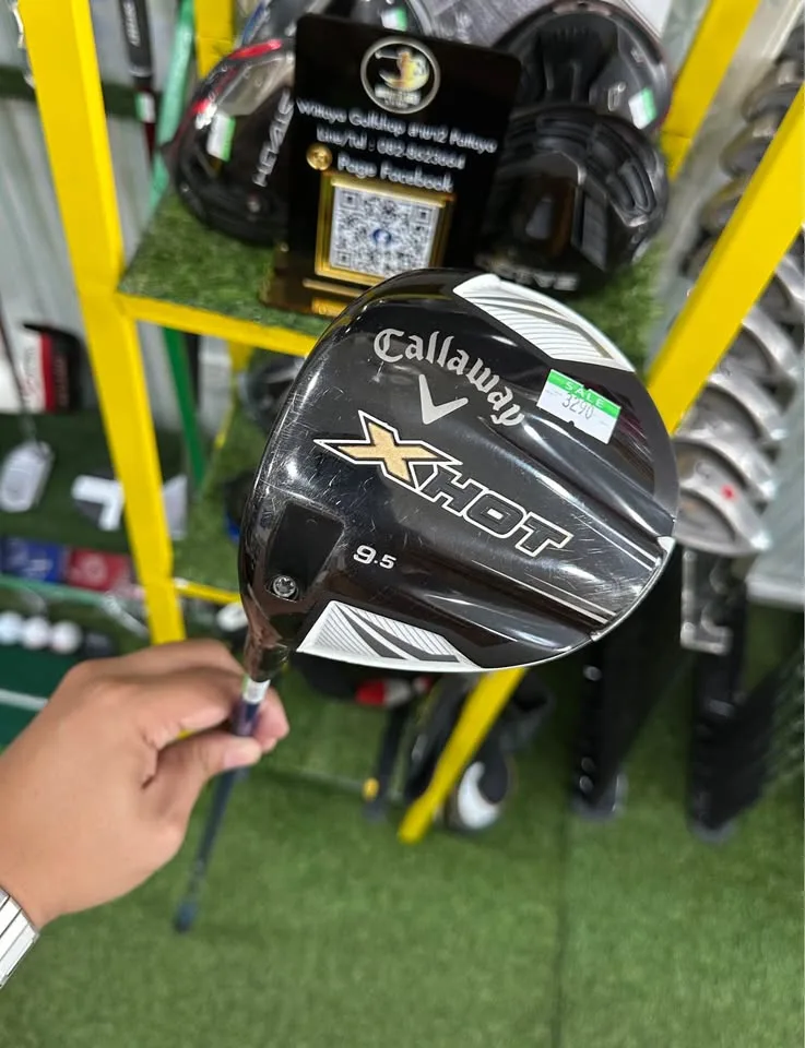 🔥🔥3,290฿🔥🔥(มือซ้าย)ก้านดี👍🏻🏌️‍♂️ 🏌️‍♂️ขาย DRIVER CALLAWAY X HOT มือซ้าย Loft 9.5 👉🏻 FlexS