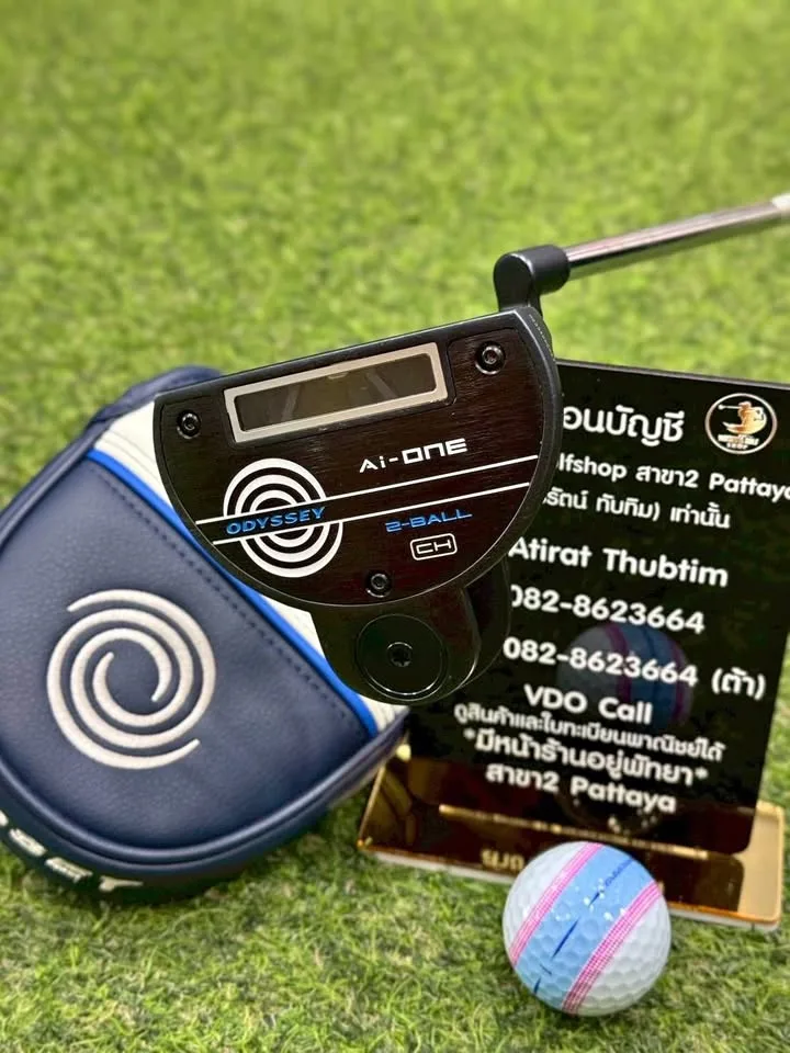 🔥🔥7,500 ฿🔥🔥(ยาว34นิ้ว) 📣ขาย Putter Odyssey Ai-ONE 2-BALL CH (Crank Hosel) 👉ก้าน Stroke Lab