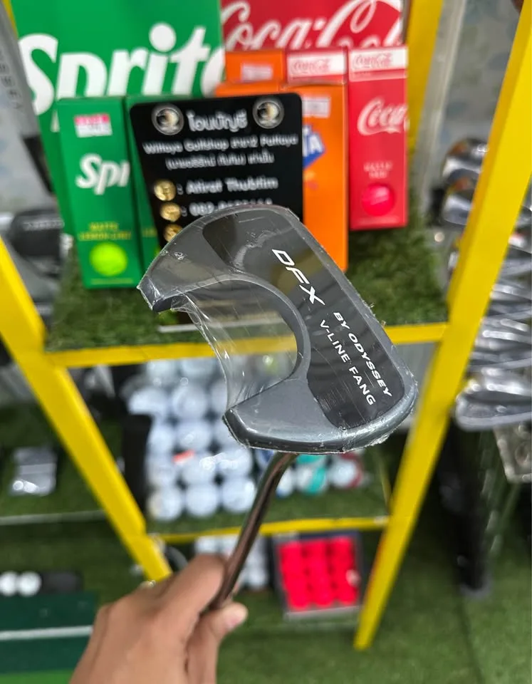 🔥🔥6,590 ฿🔥🔥💥New ยาว34 นิ้ว 🏌️‍♂️ขาย Putter ODYSSEY DFX V-LINE FANG 👉 กริปเดิม Odyssey ใหม่