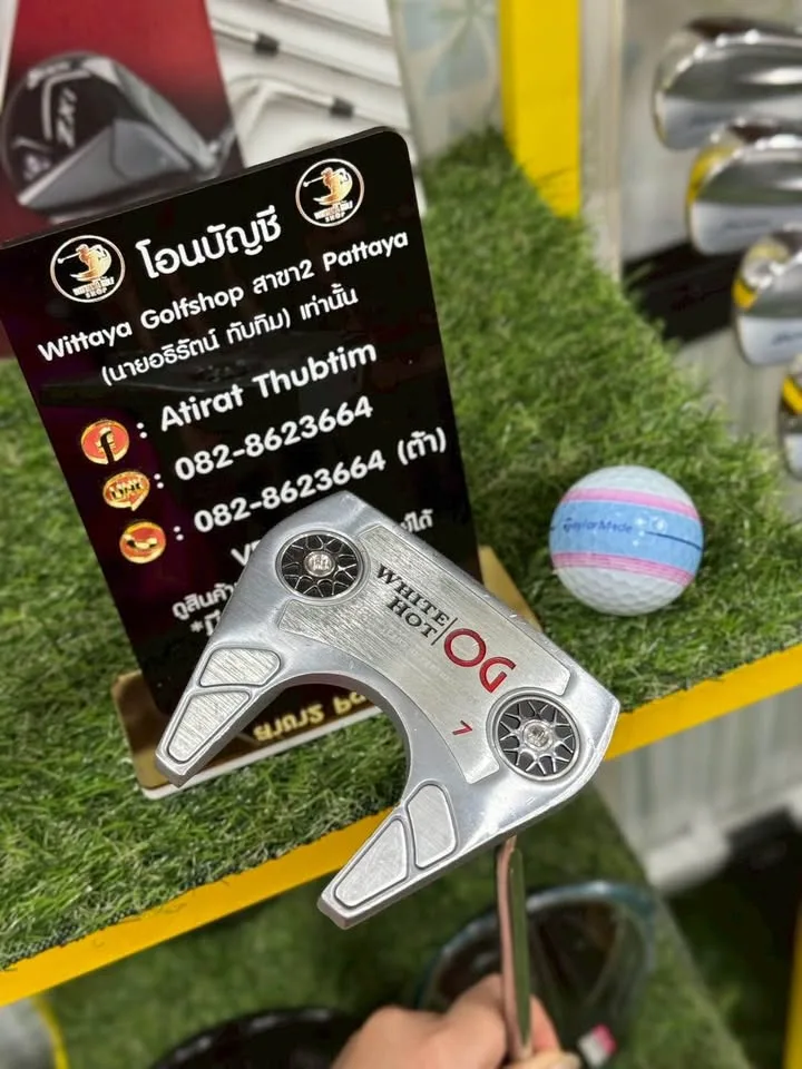 🔥🔥5,900 ฿🔥🔥(ยาว 32 นิ้ว) ผู้หญิงใช้ได้ 📣ขาย Putter Odyssey White Hot OG #7 💥 สภาพสวย