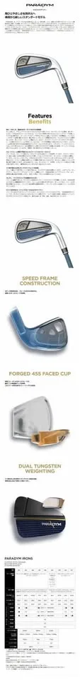 เหล็ก7 CALLAWAY PARADYM MaxFast(2023) FlexS