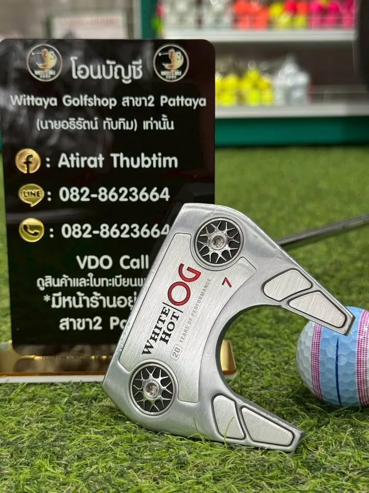 🔥🔥5,900 ฿🔥🔥(ยาว 32 นิ้ว) ผู้หญิงใช้ได้ 📣ขาย Putter Odyssey White Hot OG #7 💥 สภาพสวย
