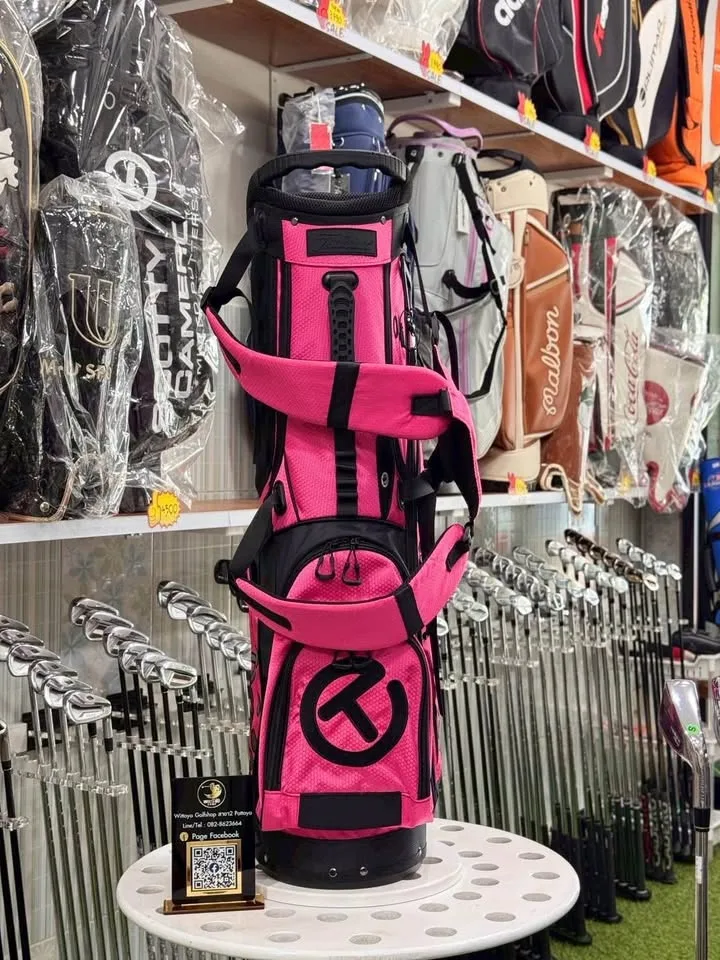 🔥🔥4,900 ฿🔥🔥ส่งฟรี🚗(ของใหม่) 💥ขายถุงกอล์ฟ Scotty Cameron Milled Putters Stand Bag สีชมพู หวานๆ