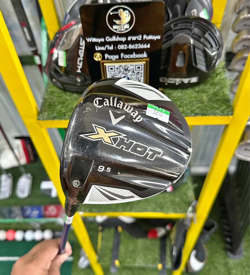 🔥🔥3,290฿🔥🔥(มือซ้าย)ก้านดี👍🏻🏌️♂️ 🏌️♂️ขาย DRIVER CALLAWAY X HOT มือซ้าย Loft 9.5 👉🏻 FlexS