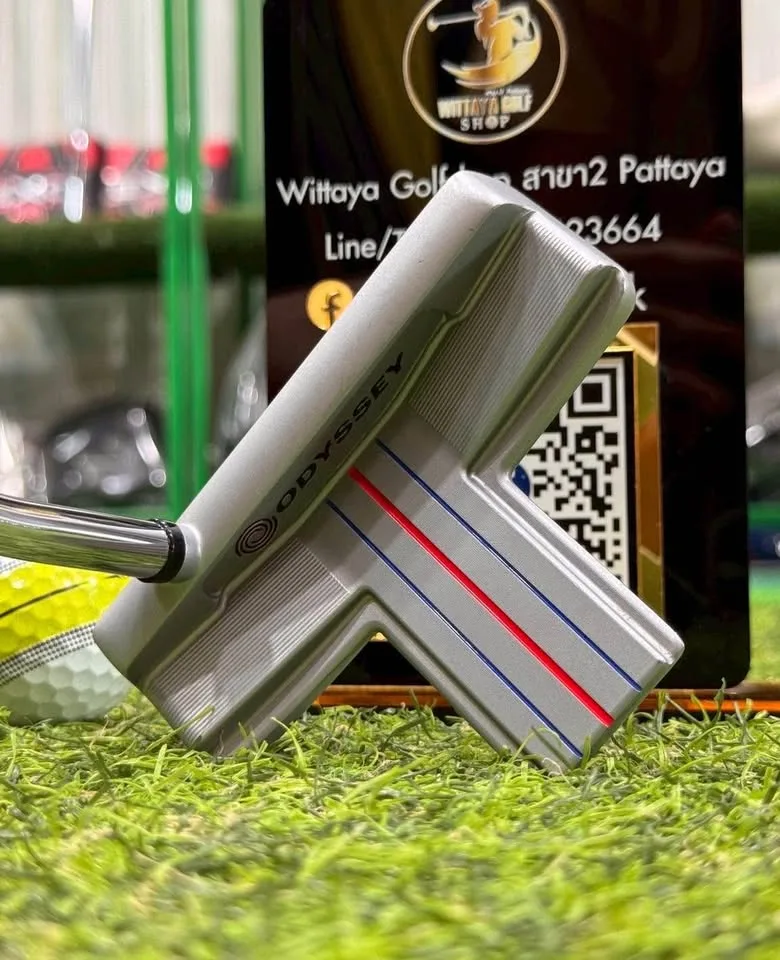 🔥🔥5,900 B🔥🔥👉ยาว34นิ้ว⛳️ 👉ขาย Odyssey White Hot OG Big‑T Blade 💥กริปเดิม ODYSSEY สภาพสวย👏🏻