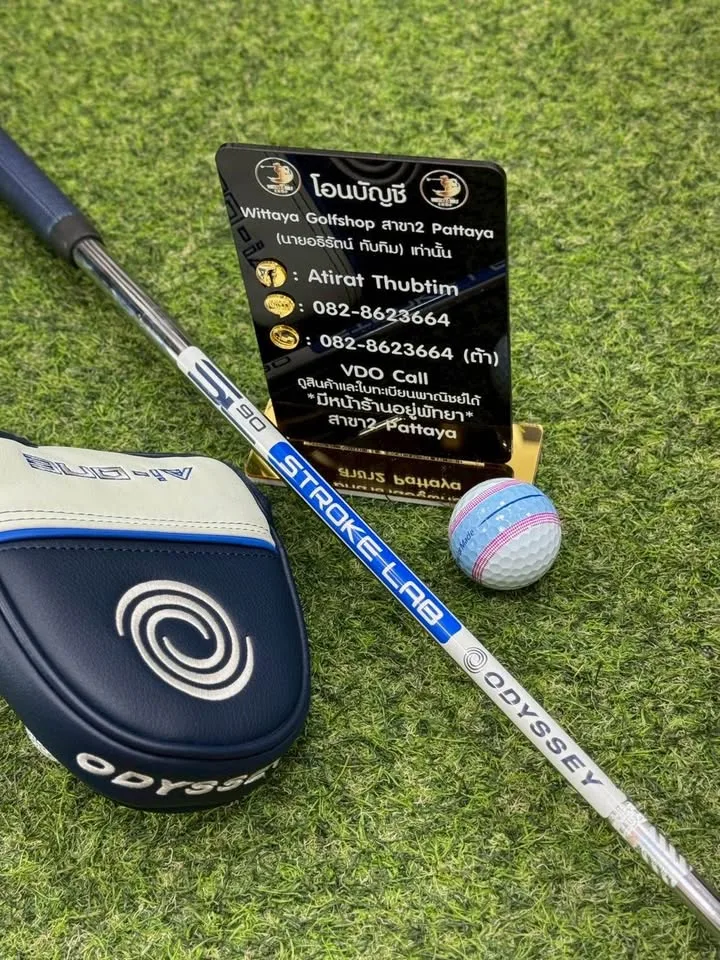 🔥🔥7,500 ฿🔥🔥(ยาว34นิ้ว) 📣ขาย Putter Odyssey Ai-ONE 2-BALL CH (Crank Hosel) 👉ก้าน Stroke Lab