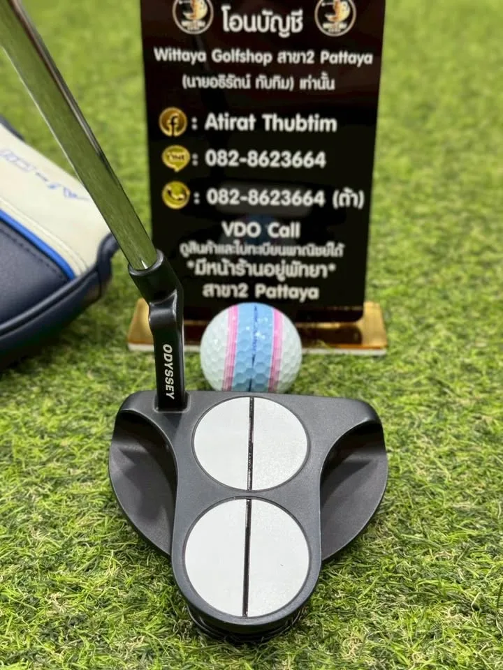 🔥🔥7,500 ฿🔥🔥(ยาว34นิ้ว) 📣ขาย Putter Odyssey Ai-ONE 2-BALL CH (Crank Hosel) 👉ก้าน Stroke Lab